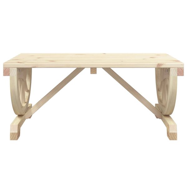 vidaXL Table basse de jardin 90x50x40 cm bois de sapin massif