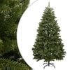 vidaXL Sapin de Noël artificiel à charnières avec support vert 180 cm
