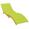 vidaXL Coussin de chaise longue vert vif 200x70x3 cm tissu oxford