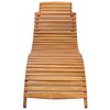 vidaXL Chaises longues lot de 2 avec coussins Bois d'acacia solide