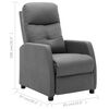 vidaXL Fauteuil inclinable &eacute;lectrique gris clair tissu