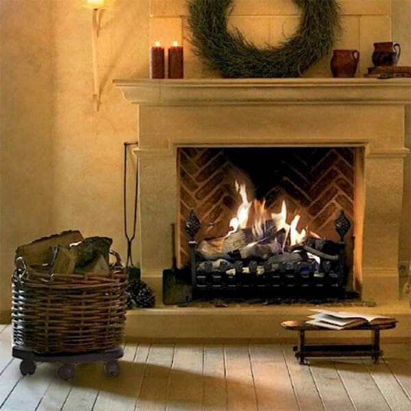 vidaXL Chariots à plantes avec roues 2 pcs Diamètre 30 cm Noir 170 kg