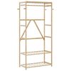 vidaXL Porte-vêtement avec étagères 80x40x175 cm bambou