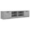 vidaXL Meubles TV 2 pcs Gris b&eacute;ton 80x35x36,5 cm Bois d'ing&eacute;nierie