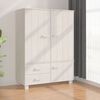 vidaXL Garde-robe HAMAR Blanc 99x45x137 cm Bois massif de pin