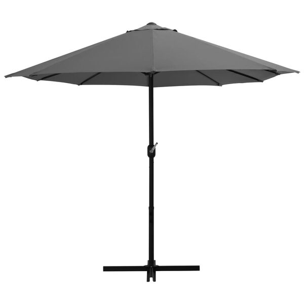 vidaXL Parasol d'ext&eacute;rieur poteau en aluminium 460x270 cm anthracite