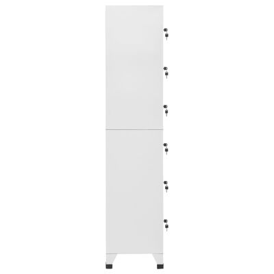 vidaXL Armoire à casiers Gris clair 38x40x180 cm Acier