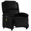 vidaXL Fauteuil inclinable de massage électrique noir similicuir