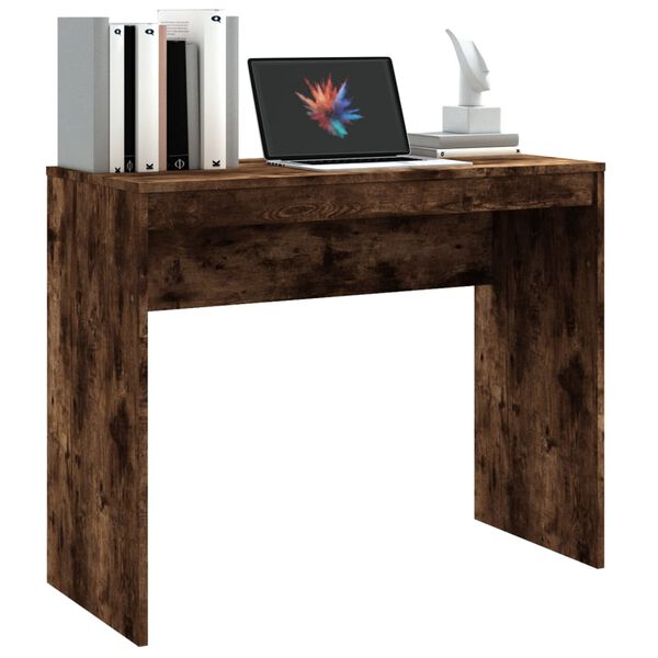vidaXL Bureau Chêne fumé 90x40x72 cm Bois d'ingénierie