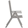 vidaXL Chaises inclinables de jardin lot de 2 Gris Bois solide acacia