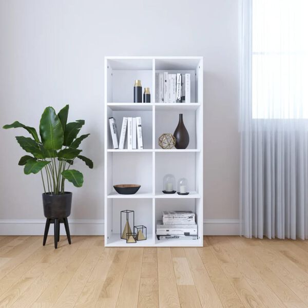 vidaXL Biblioth&egrave;que/Buffet Blanc 66x30x130 cm Bois d'ing&eacute;nierie