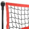 vidaXL Filet de baseball portable Noir/rouge 183x105x183 cm Polyester