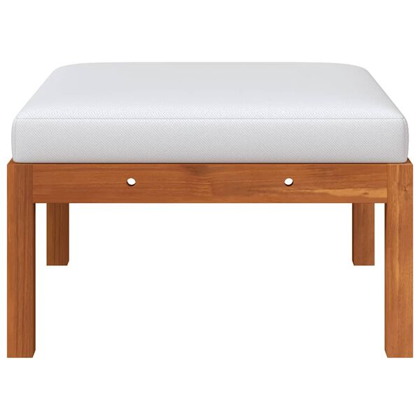 vidaXL Salon de jardin 3 pi&egrave;ces avec coussins en bois d'acacia et corde