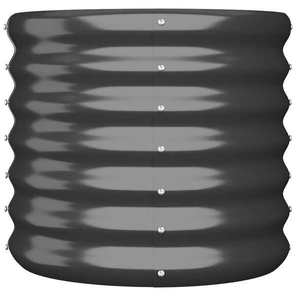 vidaXL Jardinière Acier galvanisé 40x40x36 cm Anthracite