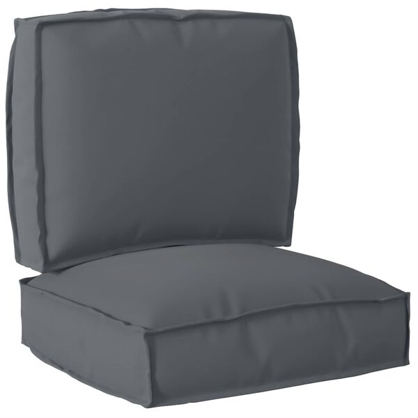 vidaXL Set de coussins de palette 2 pcs Anthracite Tissu Oxford