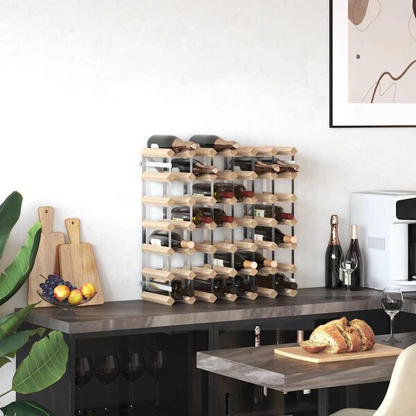 vidaXL Casier &agrave; bouteilles 42 bouteilles Pin&egrave;de solide