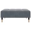 vidaXL Repose-pied gris fonc&eacute; 77x55x31 cm velours
