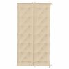 vidaXL Coussin de banc de jardin beige 200x(50+50)x7 cm tissu oxford