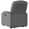 vidaXL Fauteuil inclinable de massage gris similicuir