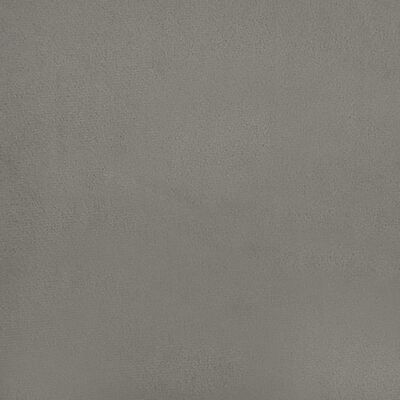vidaXL Cadre de lit gris clair 183x213 cm velours