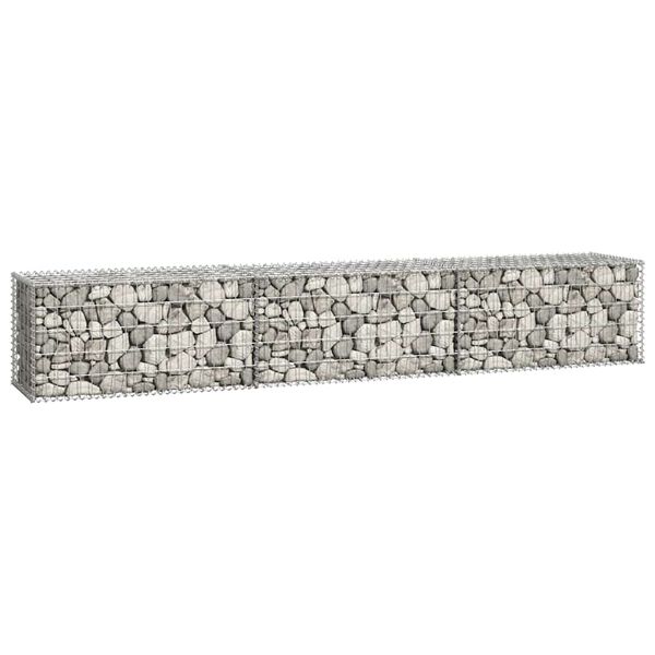 vidaXL Mur en gabion avec couvercles Acier galvanis&eacute; 300 x 50 x 50 cm
