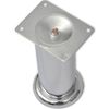 vidaXL Pieds ronds de canap&eacute; 8 pcs Chrome 180 mm