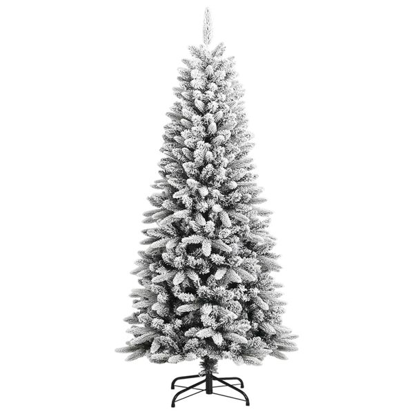 vidaXL Sapin de No&euml;l artificiel avec neige floqu&eacute;e 150 cm PVC et PE