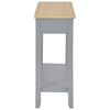 vidaXL Table console Gris 110x35x80 cm Bois
