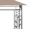 vidaXL Belv&eacute;d&egrave;re avec moustiquaire 6x3x2,73 m Taupe 180 g/m&sup2;
