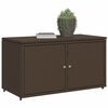 vidaXL Armoire de rangement jardin marron 110x55x60,5cm r&eacute;sine tress&eacute;e