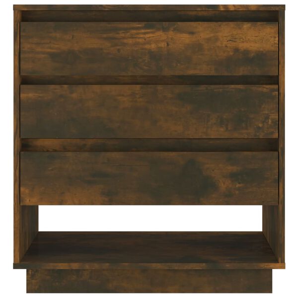 vidaXL Buffet Ch&ecirc;ne fum&eacute; 70x41x75 cm Bois d'ing&eacute;nierie