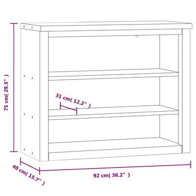 vidaXL Armoire murale de cuisine avec étagères acier inoxydable