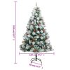 vidaXL Sapin de No&euml;l artificiel articul&eacute; avec 300 LED 210 cm