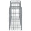 vidaXL Paniers &agrave; gabions arqu&eacute;s 13 pcs 300x50x80/100 cm fer galvanis&eacute;