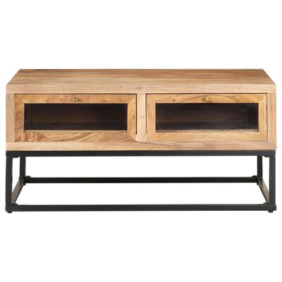 vidaXL Table basse 90x60x40 cm Bois d'acacia massif