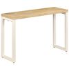 vidaXL Table console 120x35x76 cm Bois de manguier solide et acier