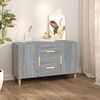 vidaXL Buffet sonoma gris 100x36x60 cm bois d'ing&eacute;nierie