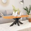 vidaXL Dessus de table 100x40x2,5 cm ovale bois massif d'acacia