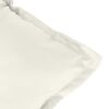 vidaXL Coussin de banc de jardin cr&egrave;me m&eacute;lang&eacute; 100x50x7 cm tissu