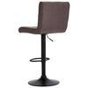 vidaXL Tabourets de bar lot de 2 taupe tissu