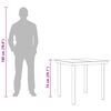 vidaXL Table à dîner de jardin Noir 80x80x74 cm Acier et verre