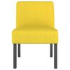 vidaXL Fauteuil sans accoudoirs jaune clair tissu