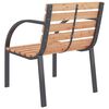 vidaXL Chaises de jardin lot de 2 Bois