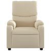 vidaXL Fauteuil de massage inclinable crème tissu