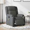 vidaXL Fauteuil inclinable de massage &eacute;lectrique gris fonc&eacute; tissu