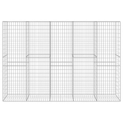 vidaXL Mur en gabion avec couvercle Acier galvanisé 300 x 50 x 200 cm