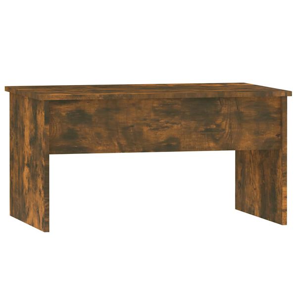 vidaXL Table basse Chêne fumé 80x50,5x41,5 cm Bois d'ingénierie