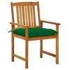 vidaXL Chaises de jardin avec coussins lot de 2 Bois d'acacia massif