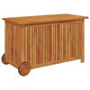 vidaXL Bo&icirc;te de rangement de jardin avec roues 90x50x58 cm Bois acacia