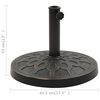 vidaXL Socle rond de parasol Polyr&eacute;sine 13 kg Bronze
